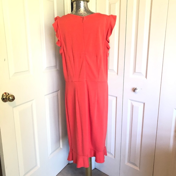 Orange Old Navy MIDI Dress, Size Large, Like New Condition - Picture 4 of 5